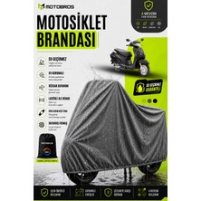 Motobros Motosiklet Brandası Motor Brandası Honda Activa Uyumlu Thermoguard-X Gri Su Geçirmez Uv Korumalı Motor Örtüsü