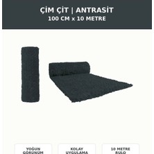 Başkent Çit Sistemleri Çimçit 100CM Yükseklik 10 Metre Uzunluk Antrasit Renk