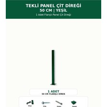Başkent Çit Sistemleri Panel Çit Direği 50CM Yükseklik Yeşil Renk