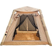 EkoAlışverişDünyam 4 Kişilik 4 Mevsim Şişme Çadır 220 x 220 Pompalı Set | Nurcamp