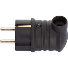 Bylion Monofaze Kauçuk Eğik Erkek Fiş 2p+t 16a 250v Geniş Kablolama Alanı ve Kolay Montaj