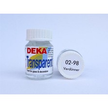 Deka Transparent Cam Boyası 25ML  (Renk Açıcı) 02/98