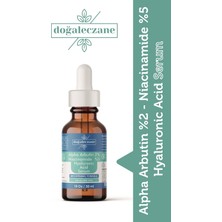 Doğal Eczane Lekeli Ciltler Için Dolgunlaştırıcı Yüz Serumu Niacinamide 5% + Alpha Arbutin 2% Hyaluronic Acid 30 Ml.