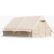 EkoAlışverişDünyam 12 Kişilik 4 Mevsim Şişme Kamp Çadırı 300X400 12 M2 Yükseklik 210 cm (Kış Şartlarına Uygundur)