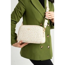 Just Polo Kadın Krem Orta Boy Şıklığı ve Konforu Buluşturan Omuz Çantası Shoulder Bag 342053MH