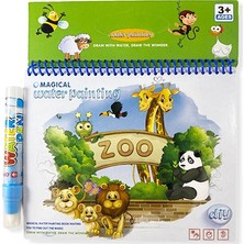 Mofy Baby Magic Water Painting Sihirli Boyama Kitabı Hayvanat Bahçesi 3 - 5 Yaş Komisyon Yazarıyla Eğlenceli