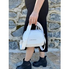 Just Polo Kadın Yeni Sezon Yumuşak Deri Şal Detaylı Ayarlanabilir Askılı Şık El ve Omuz Çantası Shopper