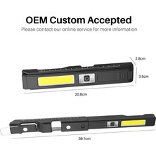Gaman Profesyonel Oto Tamirci Işığı - 180 Derece Dönebilen Mıknatıslı Cob LED Fener