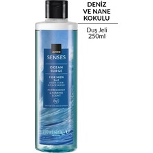 Avon Senses Ocean Surge Nane ve Deniz Kokulu Erkek Duş Jeli Saç ve Vücut Için  250 ml Canlandırıcı Etki