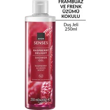 Avon Senses Raspberry Delight 250 ml Duş Jeli Frambuaz ve Frenk Üzümü Kokusu ile Canlandırıcı Etki