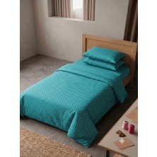 Erca Home Tekstil Ürünleri Ranforce Pamuklu Kumaş Tek Kişilik Nevresim Takımı / 160X200