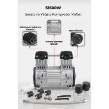 R.M.D KOMPRESÖR  Kompresör Kafası Sessiz ve Yağsız - SH1500W