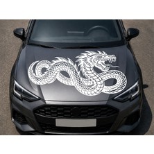 Sticker Usta Ejderha Dragon Sticker - Araba Oto Motosiklet Karavan Sticker - 00237