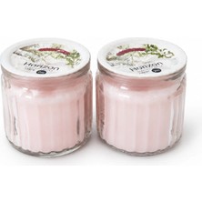 Es Dekor 2'li Pembe Mum Kokulu