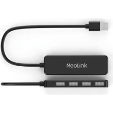 Neolink NL-102PL Slim USB Çoklayıcı 4 Port Hub