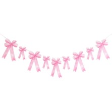Le Mabelle Pembe  Fiyonk Temalı Kağıt Parti Banner