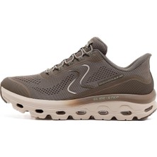 Skechers Glide-Step Sole Memory Foam Womens Sneaker Lastik Bağcıklı Hafızalı Taban Kadın Günlük Spor Ayakkabı Kahverengi