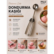 Palu Gastro Paslanmaz Çelik Mekanizmalı Dondurma Kaşığı - 23 cm (5.5 cm Çap)