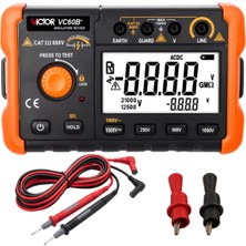 Victor VC60B+ Izolasyon Direnci Test Cihazı 5gω | 1000V Megaohmmetre