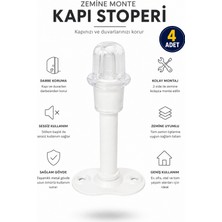 Alıç Kapı Stoperi Duvar Koruyucu Zemin Tipi Metal Kapı Durdurucu Darbe Emici Silikon Başlıklı Vidalı Kapı Tamponu