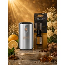 Areon Aromatik Difüzör Gümüş (Klasik Metal) + Aurum