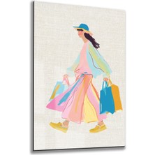 Tink Modern Dekoratif Tablo, Cam Görünümlü, Yapışkanlı, Kolay Montaj, Uv Baskılı TT1013
