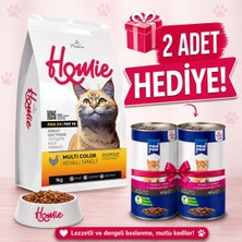 Homie Renkli Taneli Yetişkin Kedi Mamasi 15 kg