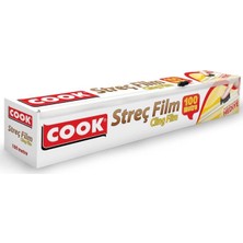 Cook 30 cm x 100 M Streç Film Kayar Bıçak ile Kolay Kullanım Sağlayan Yüksek Kalite Malzeme