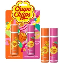 Home Station Chupa Chups Lip Balm 2 Li Dudak Bakım Kremi 4gr - Çilek ve Portakal
