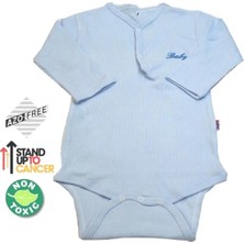 Home Station Sema Baby Uzun Kol Kaşkorse Badi (Body) - Mavi 0-6 Ay