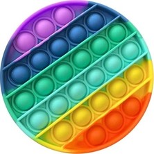 Pop It Pop-It Push Bubble Fidget Özel Pop Duyusal Oyuncak Yuvarlak