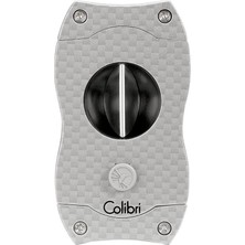 Colibri V-Cut Karbon Desenli Gümüş Puro Kesici