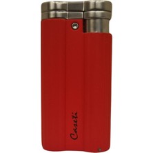 Caseti Tek Torch Pürmüz Mat Kırmızı Puro Çakmağı