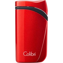 Colibri Falcon 3 Torch Pürmüz Metalik Kırmızı Puro Çakmağı