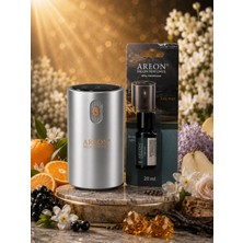 Areon Aromatik Difüzör Gümüş (Klasik Metal) + The Way