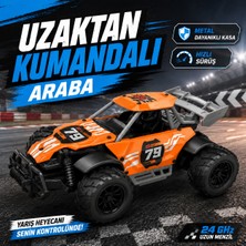 Dude Metal Kasa 1:22 Ölçek Uzaktan Kumandalı Yarış Arabası – 2.4 Ghz Uzun Menzilli - Hızlı Sürüş - Darbeye Dayanıklı Kasa -