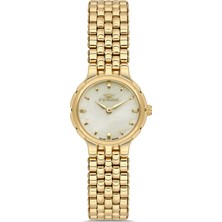 Ferro FL21589A-B4 Quartz Çelik Sarı 24 mm Kadın Kol Saati