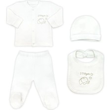 Home Station Sema Baby Organic 5 Parça Hastane Çıkışı Zıbın Seti