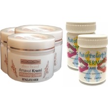 Three Brand 100 ml Arnavut Aklık Kremi 3 Adet + Foot Care Cream Cooling Peppermint 50 ml Ayak Bakım Kremi Nane Ferahlığı ve Kokusu 2 Adet