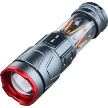 Gaman Güçlü Metal Kasa 80W 8000 Lümen Şarjlı Kamp Feneri ve 8 Modlu Kamp Lambası 5000 Mah