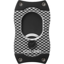 Colibri S-Cut Karbonfiber Beyaz - Gümüş Puro Makası Kesici