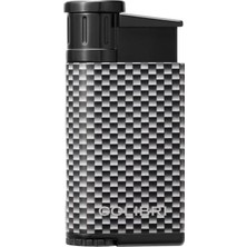 Colibri Evo Tek Torch Pürmüz Gümüş Karbonfiber Puro Çakmağı