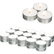 Empressco Beyaz Tealight Mumlar, 10'lu Paket, Şık ve Ortama Sıcaklık Katıcı
