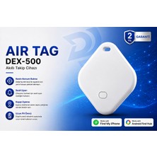 Nivego Dxtel DX-500 Akıllı Takip Cihazı Apple Find My Uyumlu Bluetooth Konum Bulucu Anahtarlık Çanta Cüzdan Valiz Evcil Hayvan Takip Cihazı