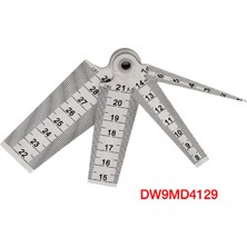 WERKA Dwmeasuring Üçgen Delik Cetvelleri 1 - 29MM (4 Parça) DW9MD4129