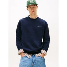 Tommy Hilfiger Erkek Regular Fit Linear Sweatshirt