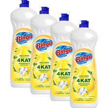 Bingo Bulaşık Deterjanı Limon Kokulu 650ML x 4 Adet