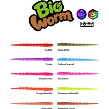 Fujin Bio Worm 6cm Floating Sıvılı Kokulu Lrf Silikonu
