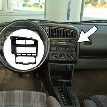 Parçağdaş Vw Passat B3 Uyumlu Orta Konsol Çerevesi