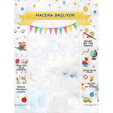 Promisebackdrop2 200X250CM Ek Dikişli, Macera Başlıyor, Okul Etkinlik Kumaş Fon